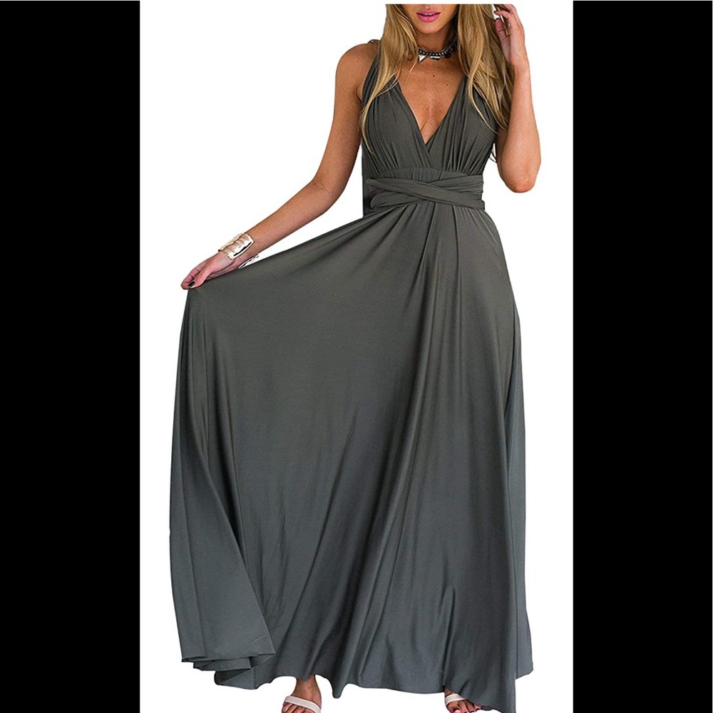 Multi wrap maxi dress